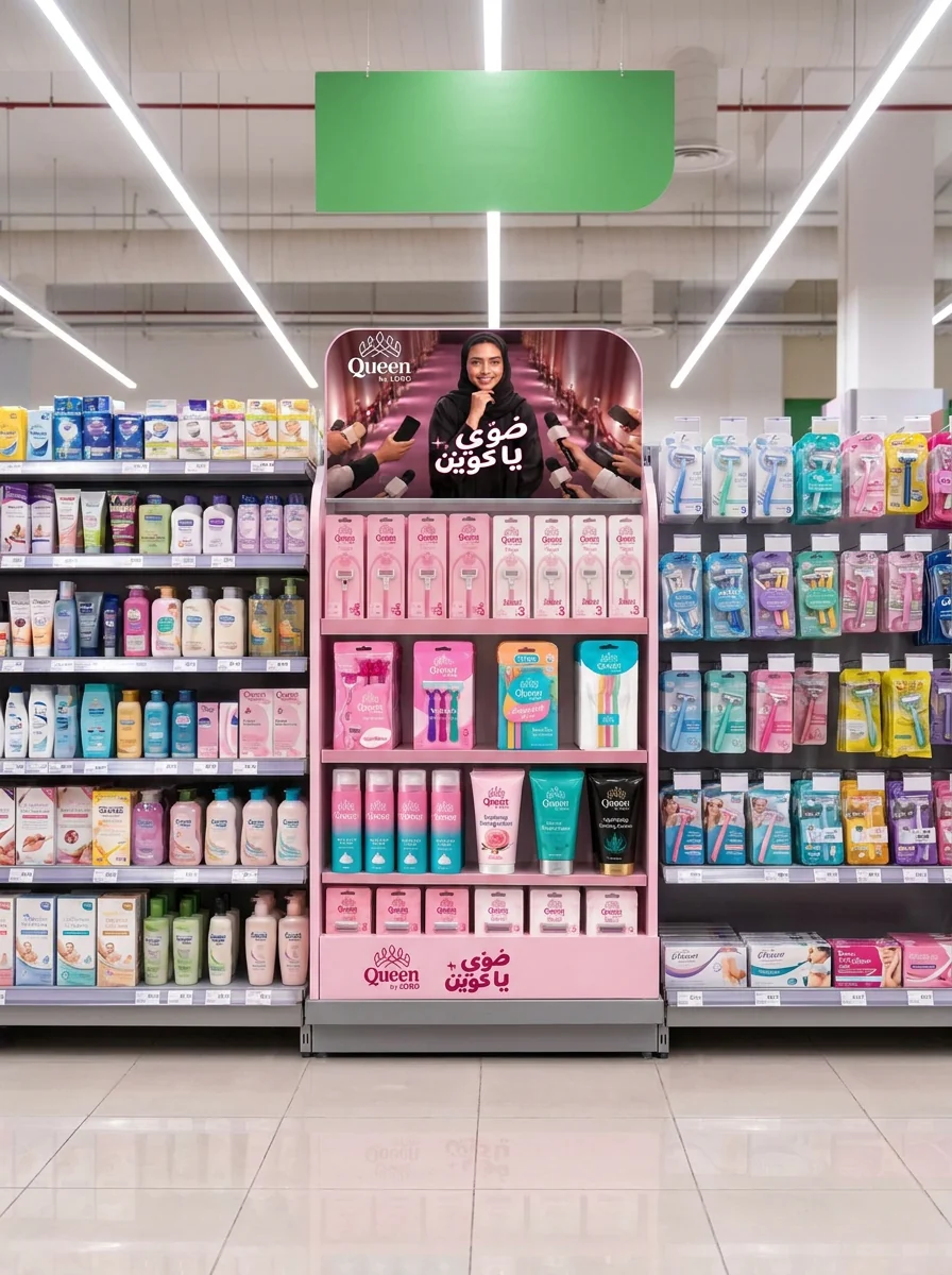 Women's shaving, the Queen block